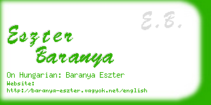 eszter baranya business card